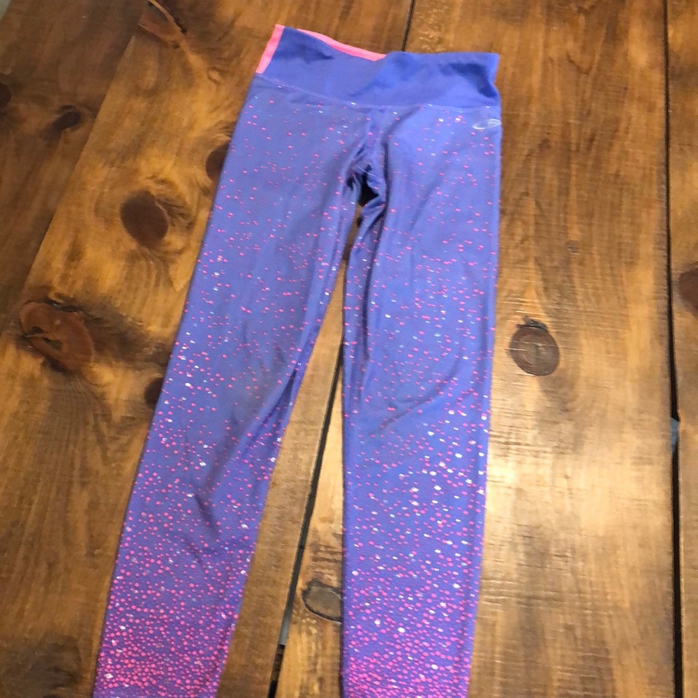 Champion pink purple leggings girls 7-8